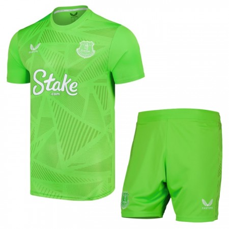 Everton Målmand Børn Hjemmebanesæt 2024-25 Kortærmet(+ Korte bukser)